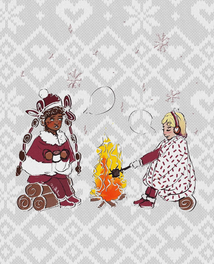 Example 1#Chibi Phone Wallpaper (2 characters)